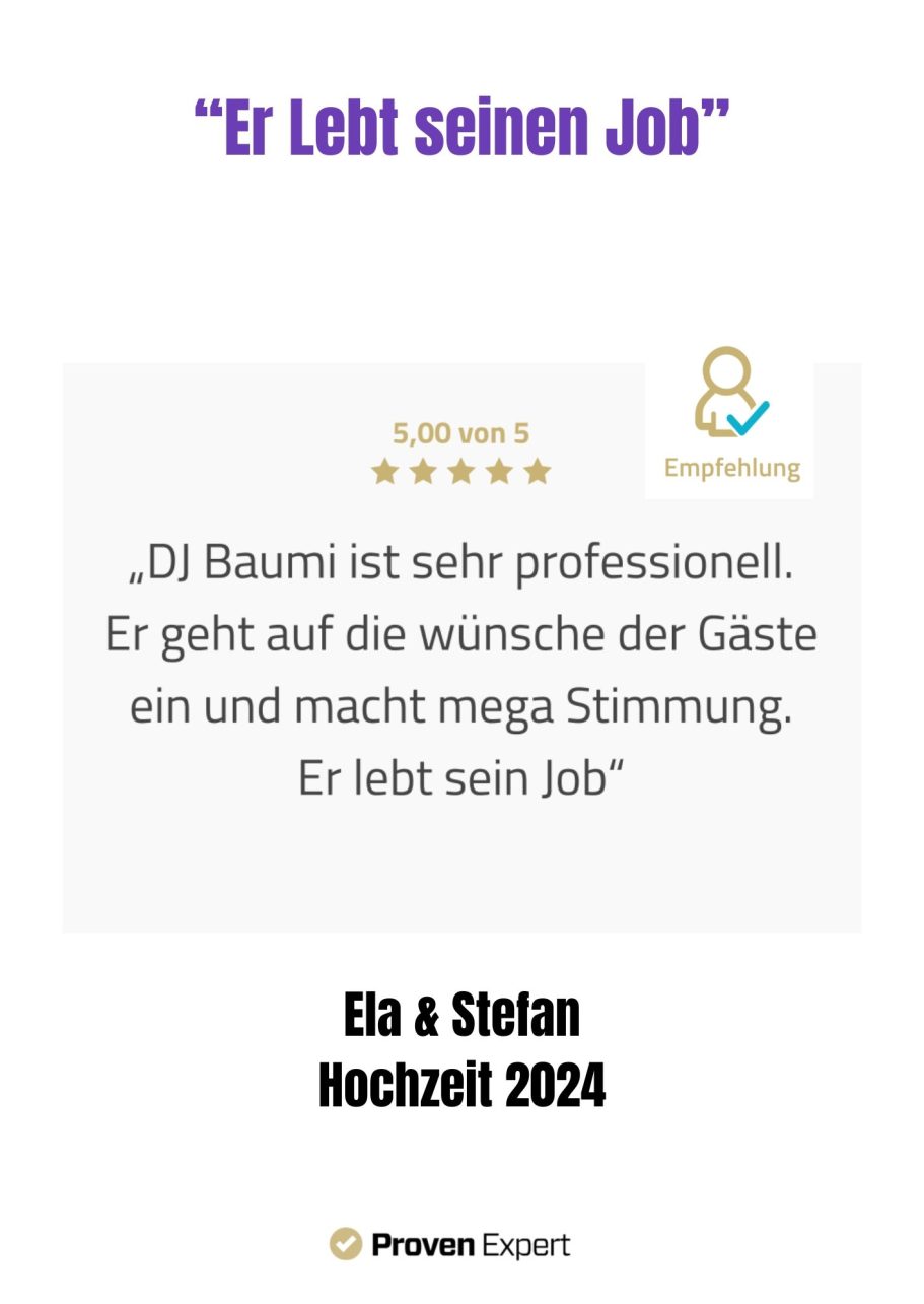 Bewertung von DJ Baumi